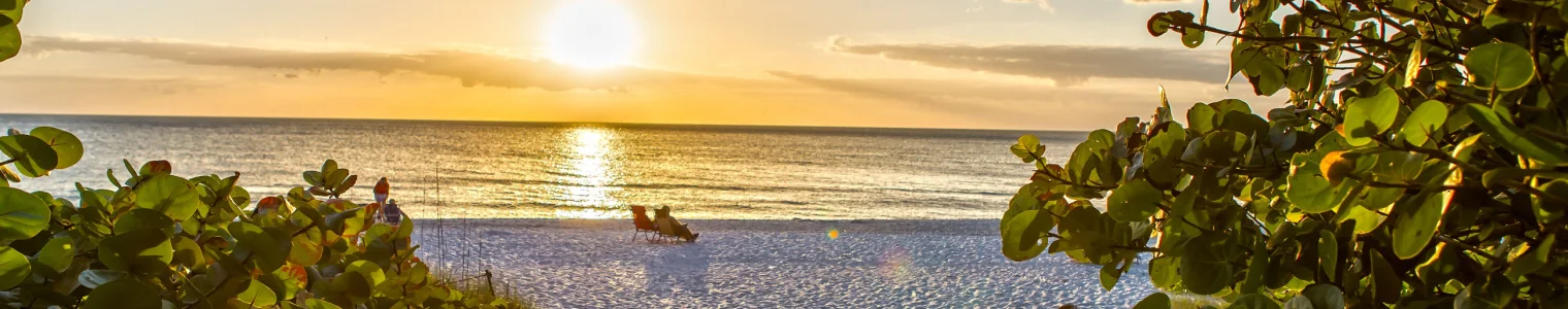 sunset in florida naples beach